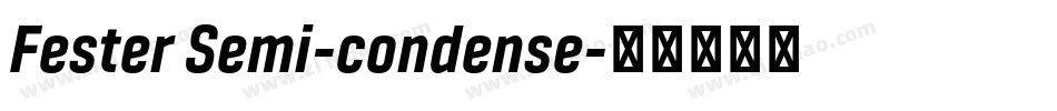 Fester Semi-condense字体转换